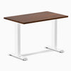 Desky mini fixed rubberwood red walnut 1000mm in white legs