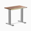 Desky fixed mini hardwood saman 800mm in gray legs