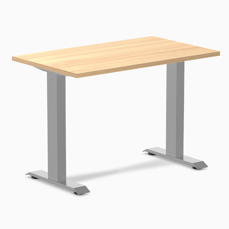 Desky fixed mini laminate desk 1000mm sublime in gray legs 