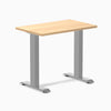 Desky fixed mini laminate desk 800mm sublime in gray legs 