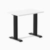 Desky fixed mini laminate desk 1000mm white in black