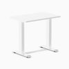 Desky fixed mini laminate desk 1000mm white in white 