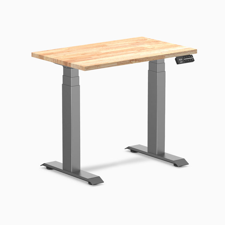 Desky Dual Mini Rubberwood Sit Stand Desk