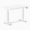 1000mm desky dual mini desk in white top and white legs