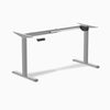 Desky Single Sit Stand Desk Frame in gray