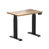 Desky Dual Mini Hardwood Sit Stand Desk Teak-Desky®
