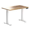 Desky Dual Mini Hardwood Sit Stand Desk Teak-Desky®