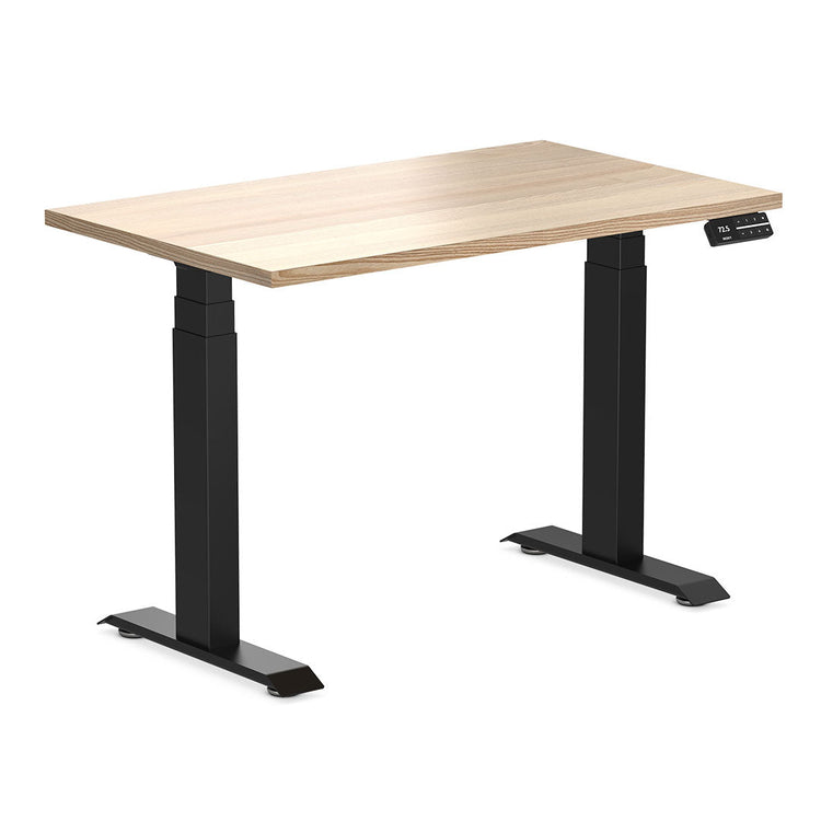 Desky Dual Mini Hardwood Sit Stand Desk White Ash-Desky®
