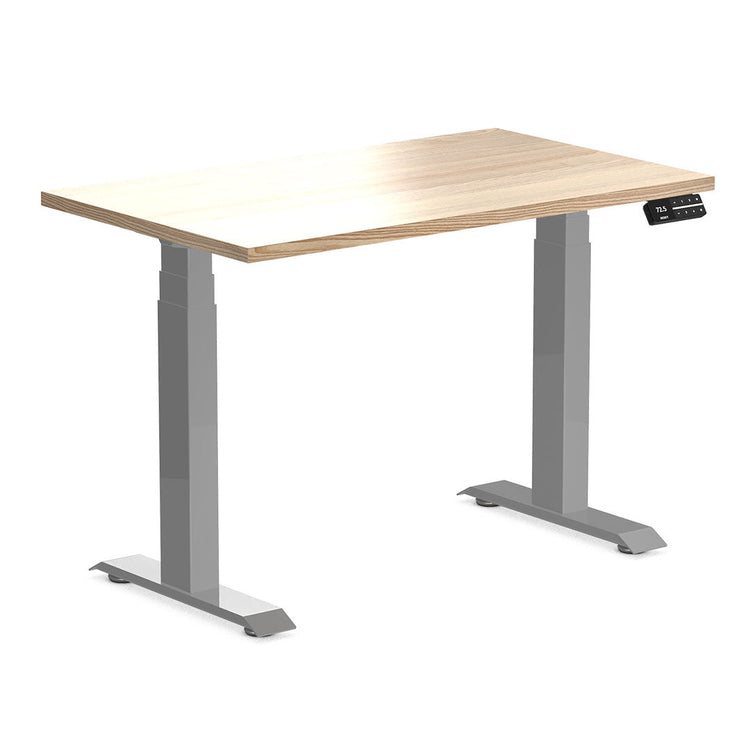 Desky Dual Mini Hardwood Sit Stand Desk White Ash-Desky®
