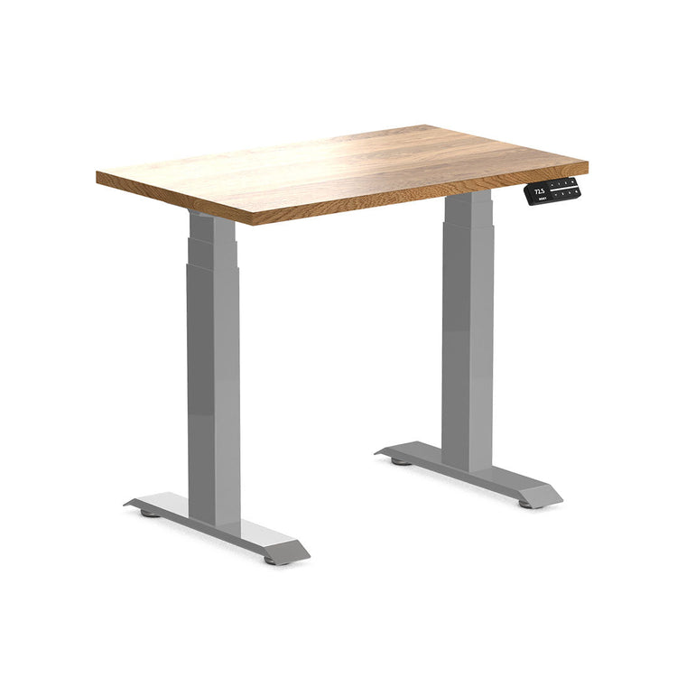 Desky Dual Mini Hardwood Sit Stand Desk White Oak-Desky®