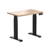 Desky Dual Mini Rubberwood Sit Stand Desk Natural-Desky®