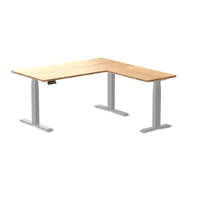 bamboo l-shape desk