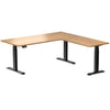 rubberwood l-shape desk