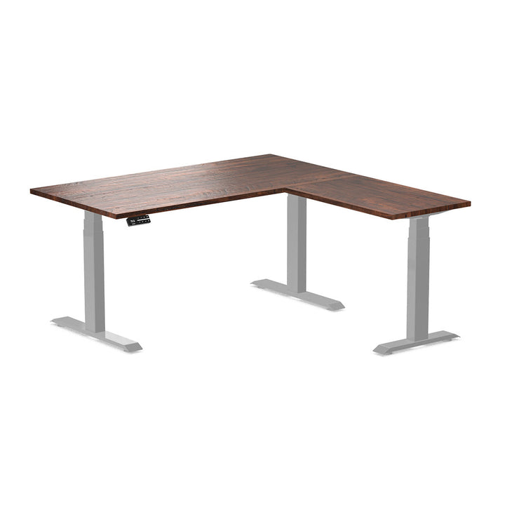softwood l-shaped desk