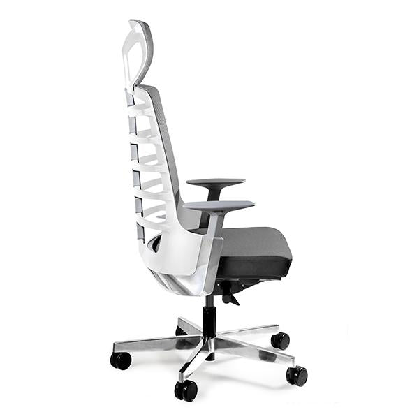 white ergonomic chair for bad back