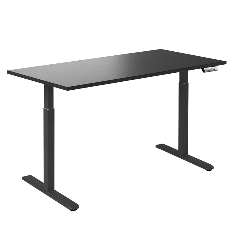 Desky Single Sit Stand Gaming Desk Black 1800x750mm - Desky