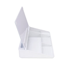 on desk whiteboard storage