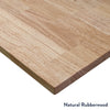 rubberwood natural desktop finish