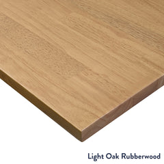 rubberwood corner office desk