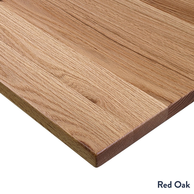 red oak hardwood desk top 